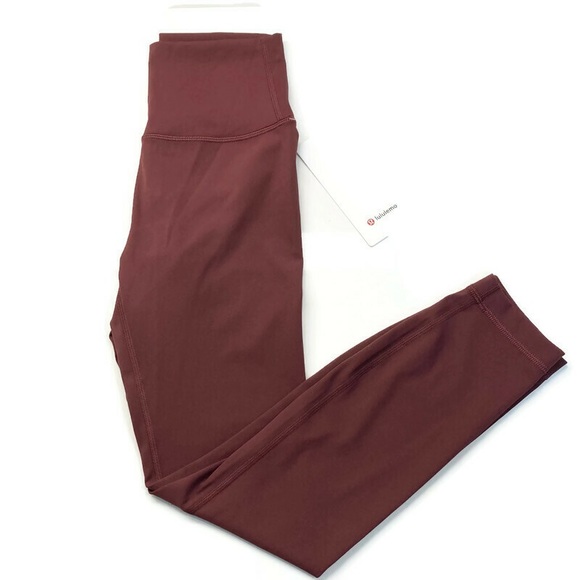NWT! LULULEMON Wunder Under Tight 25” Red Merlot 4 - Picture 4 of 6